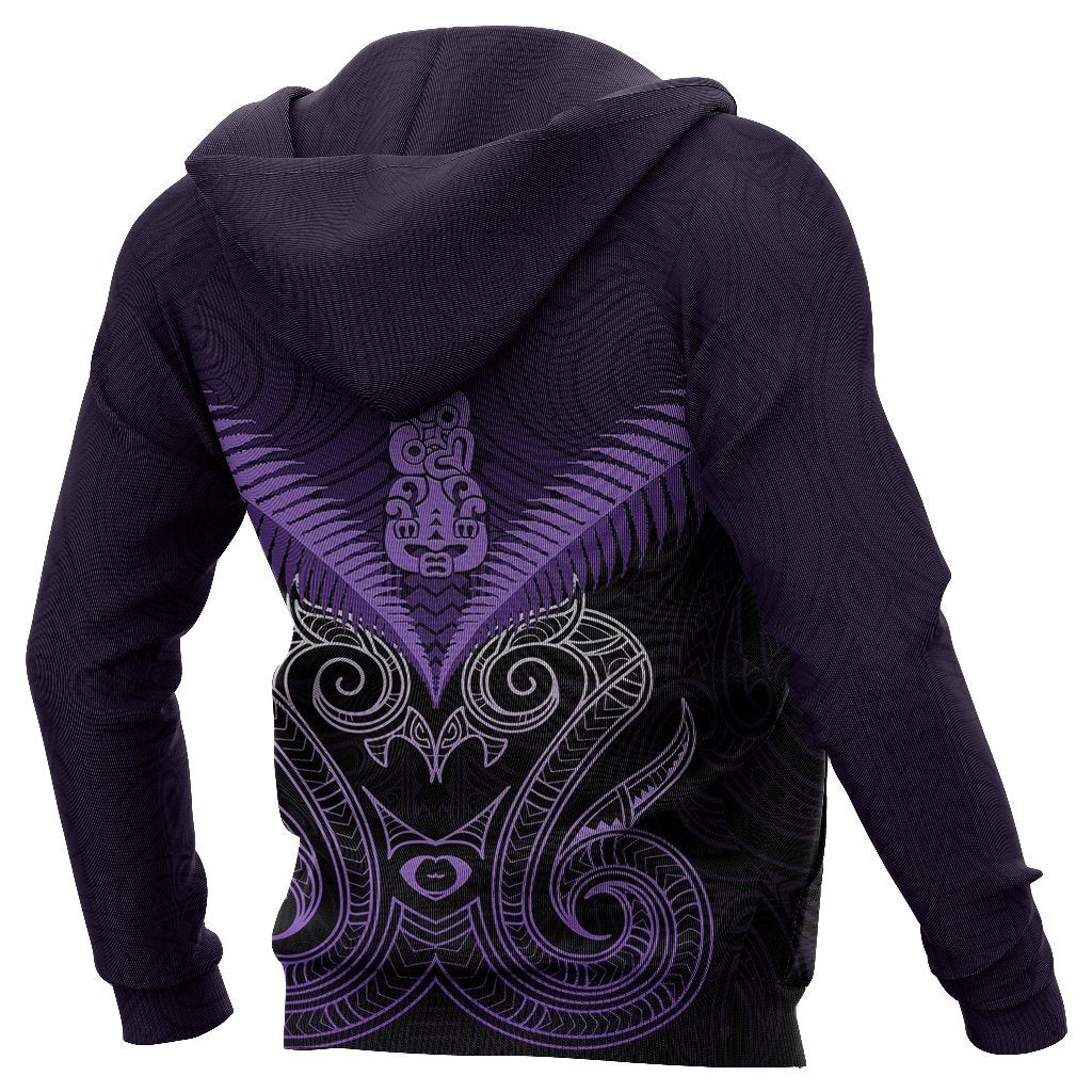 Maori Manaia New Zealand Hoodie Purple - Vibe Hoodie Shop