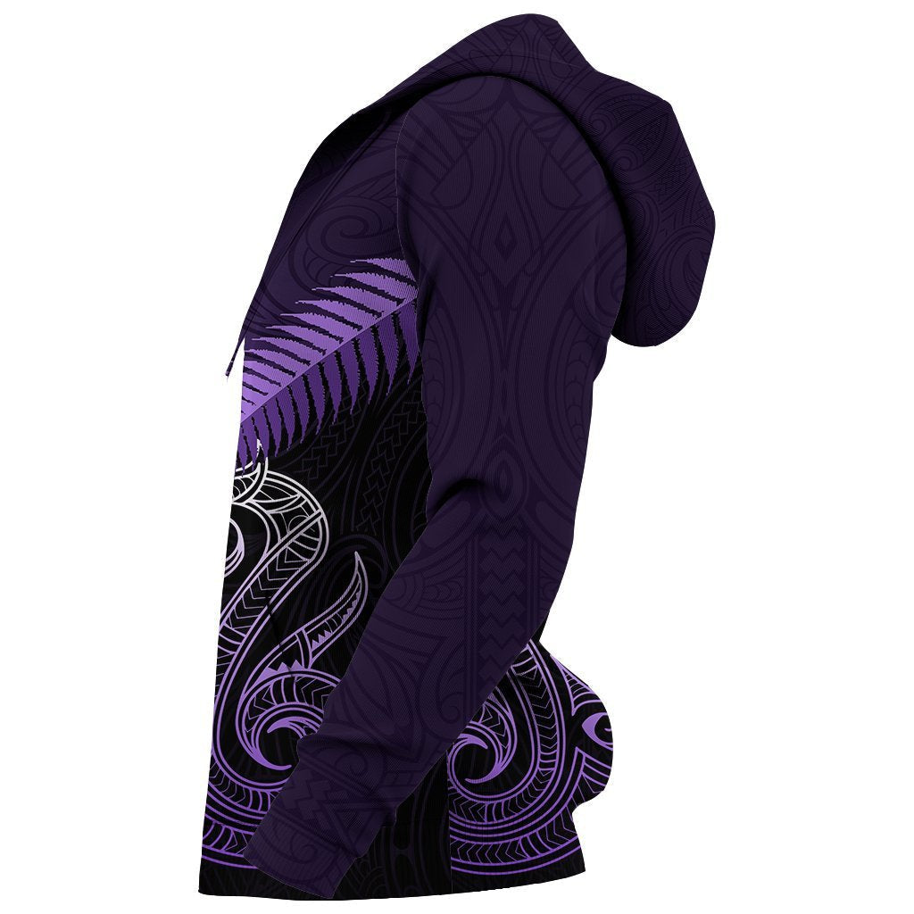 Maori Manaia New Zealand Hoodie Purple - Vibe Hoodie Shop