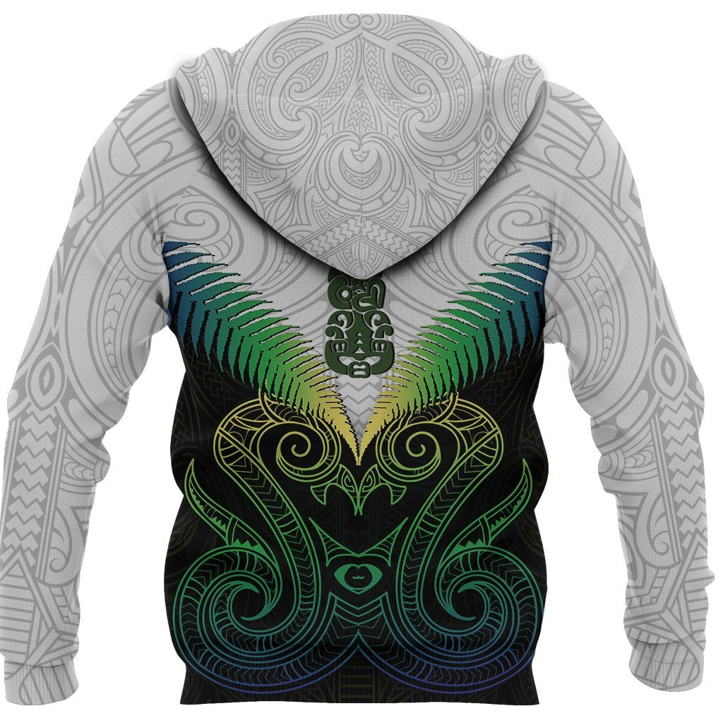 Maori Manaia New Zealand Hoodie Rasta - Vibe Hoodie Shop