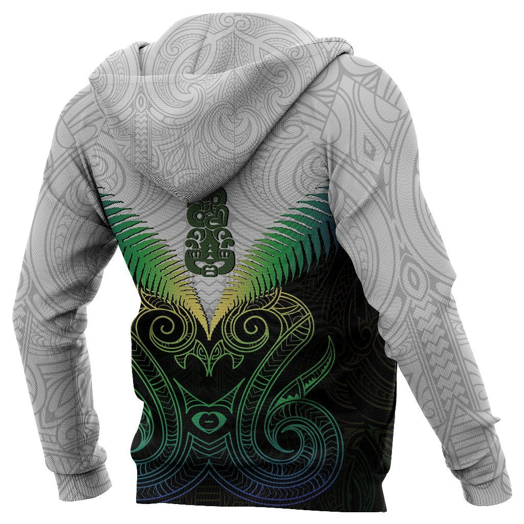 Maori Manaia New Zealand Hoodie Rasta - Vibe Hoodie Shop