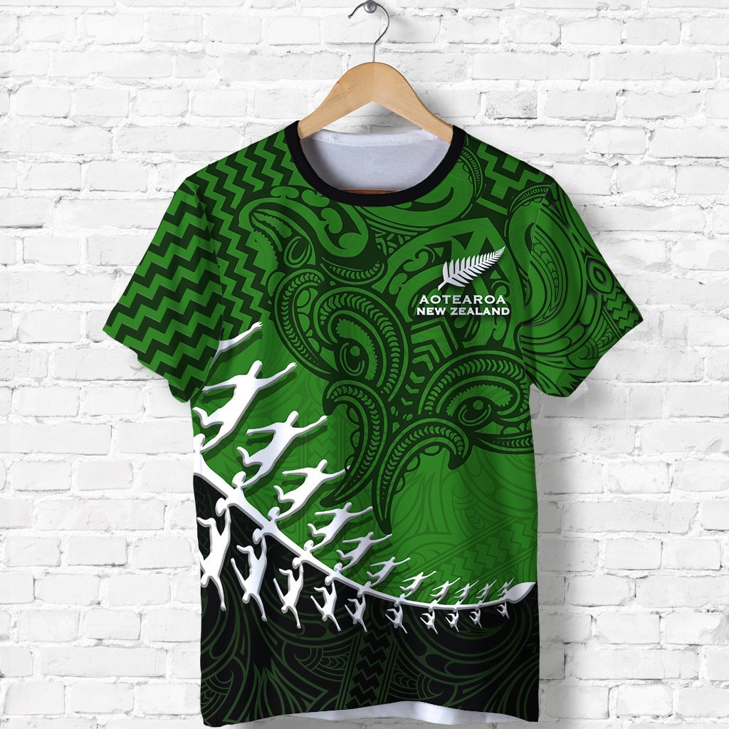 New Zealand Silver Fern Shirt, Maori Manaia Rugby Player T shirt - Vibe Hoodie Shop