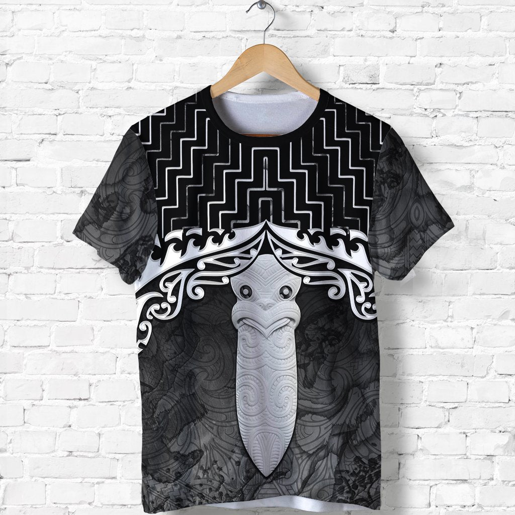 New Zealand Maori Shirt, Poutama Taiaha Mauri T shirt Black - Vibe Hoodie Shop