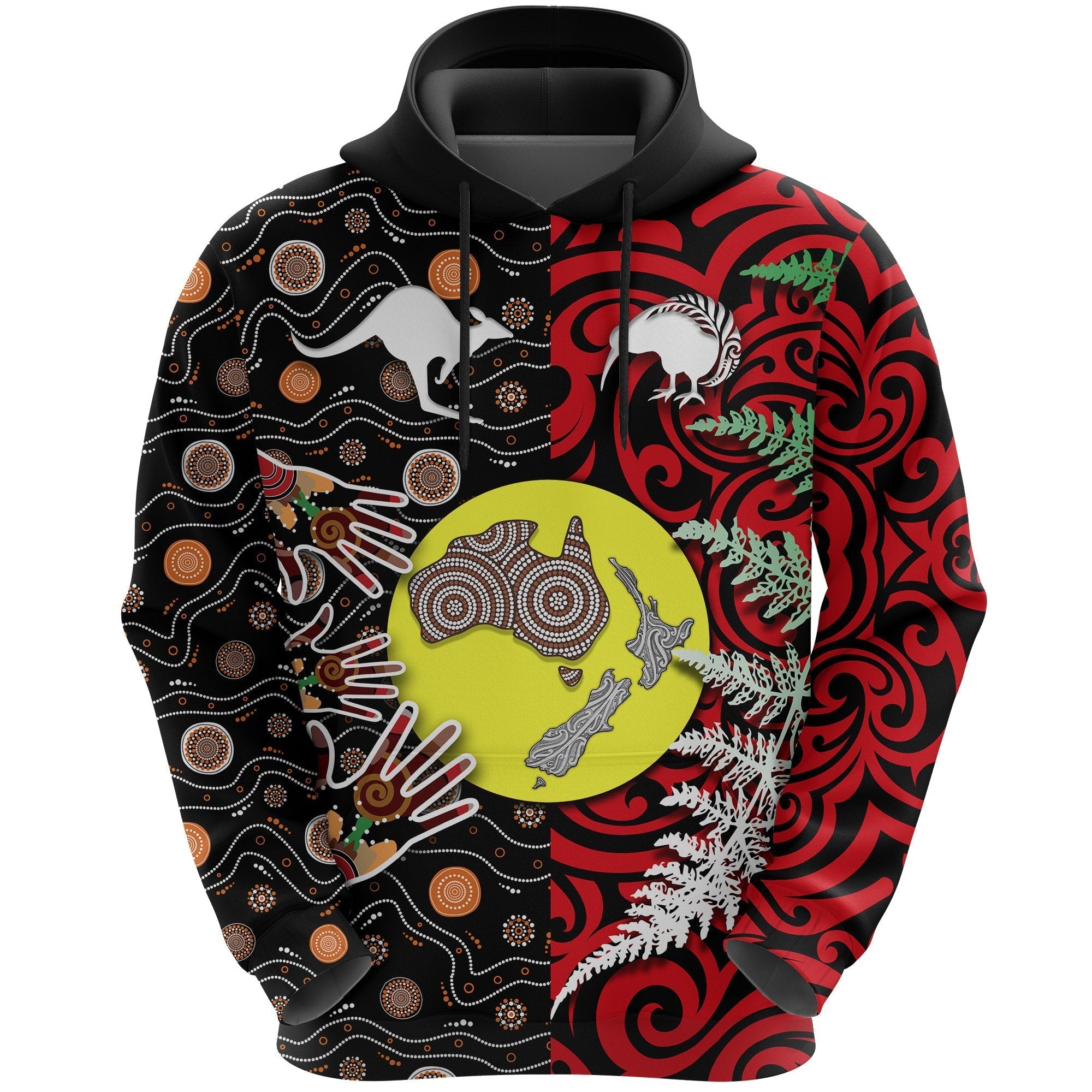 New Zealand Australia Hoodie - Maori Aboriginal - Vibe Hoodie Shop