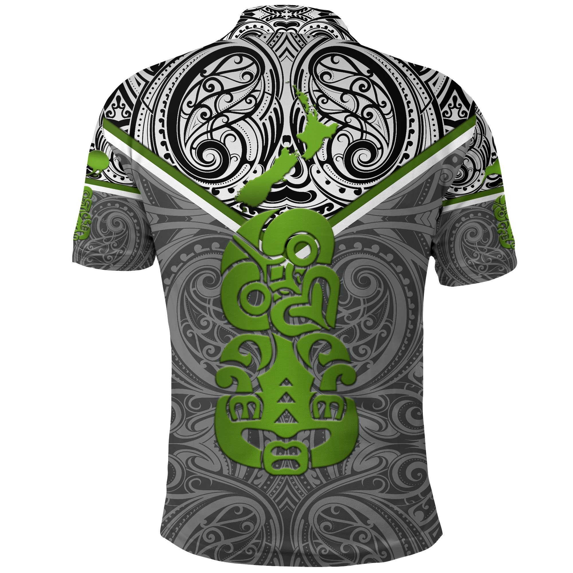 combo-polo-shirt-and-men-short-new-zealand-maori-rugby-pride-version-gray