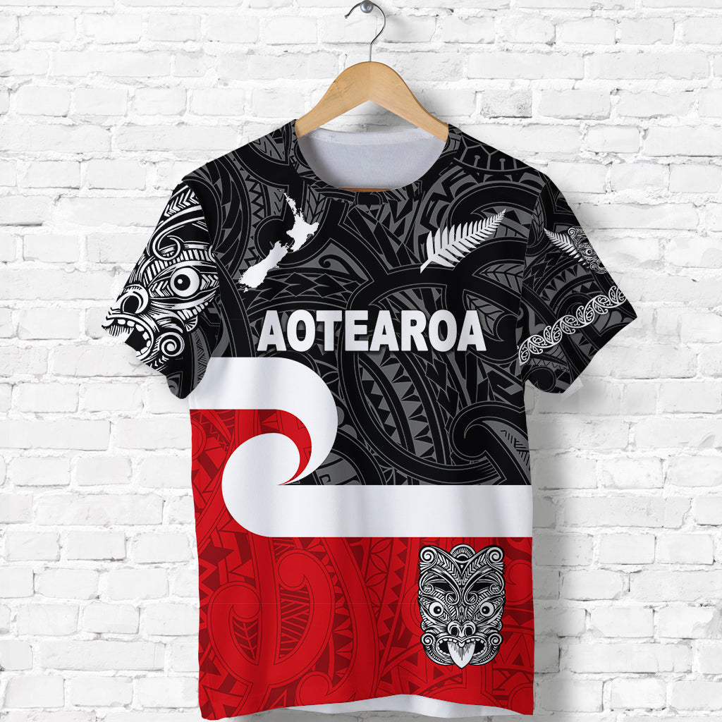 Maori Aotearoa Haka T shirt New Zealand Simple - Vibe Hoodie Shop