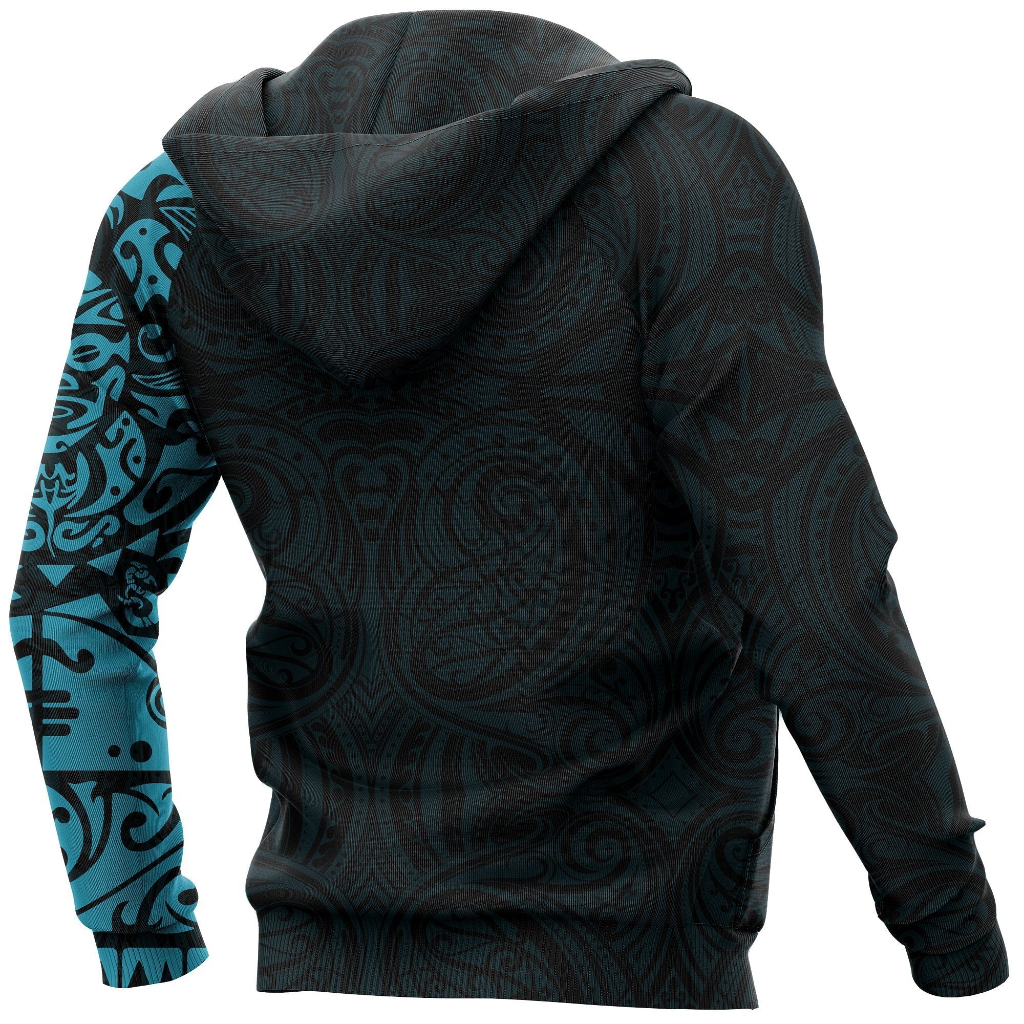 New Zealand Tangaroa Hoodie, Maori Tattoo Pullover Hoodie - Vibe Hoodie Shop