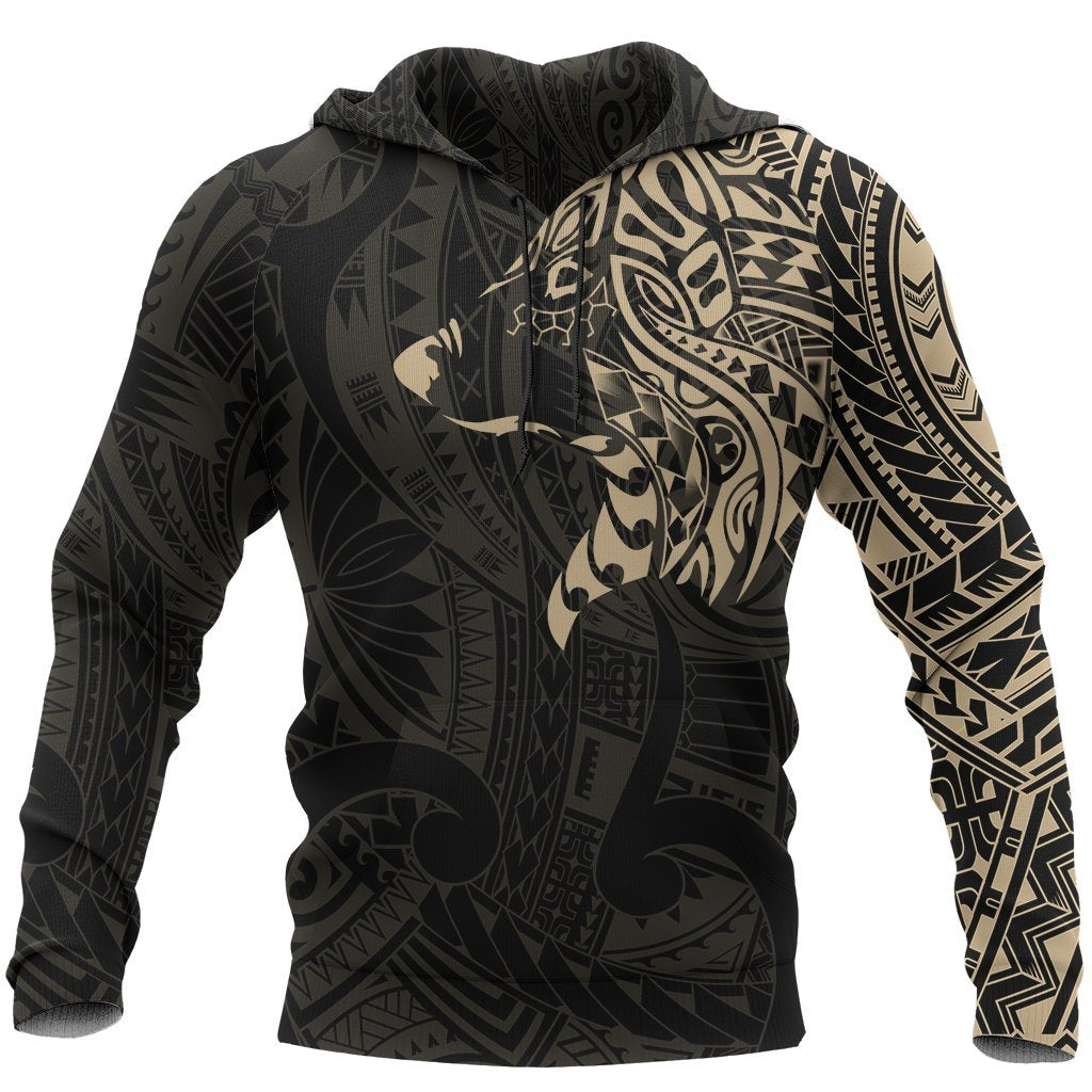 Maori Wolf Hoodie, New Zealand Maori Tattoo Pullover Hoodie - Vibe Hoodie Shop