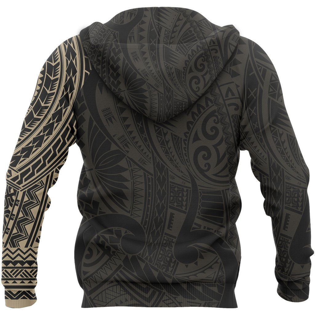 Maori Wolf Hoodie, New Zealand Maori Tattoo Pullover Hoodie - Vibe Hoodie Shop