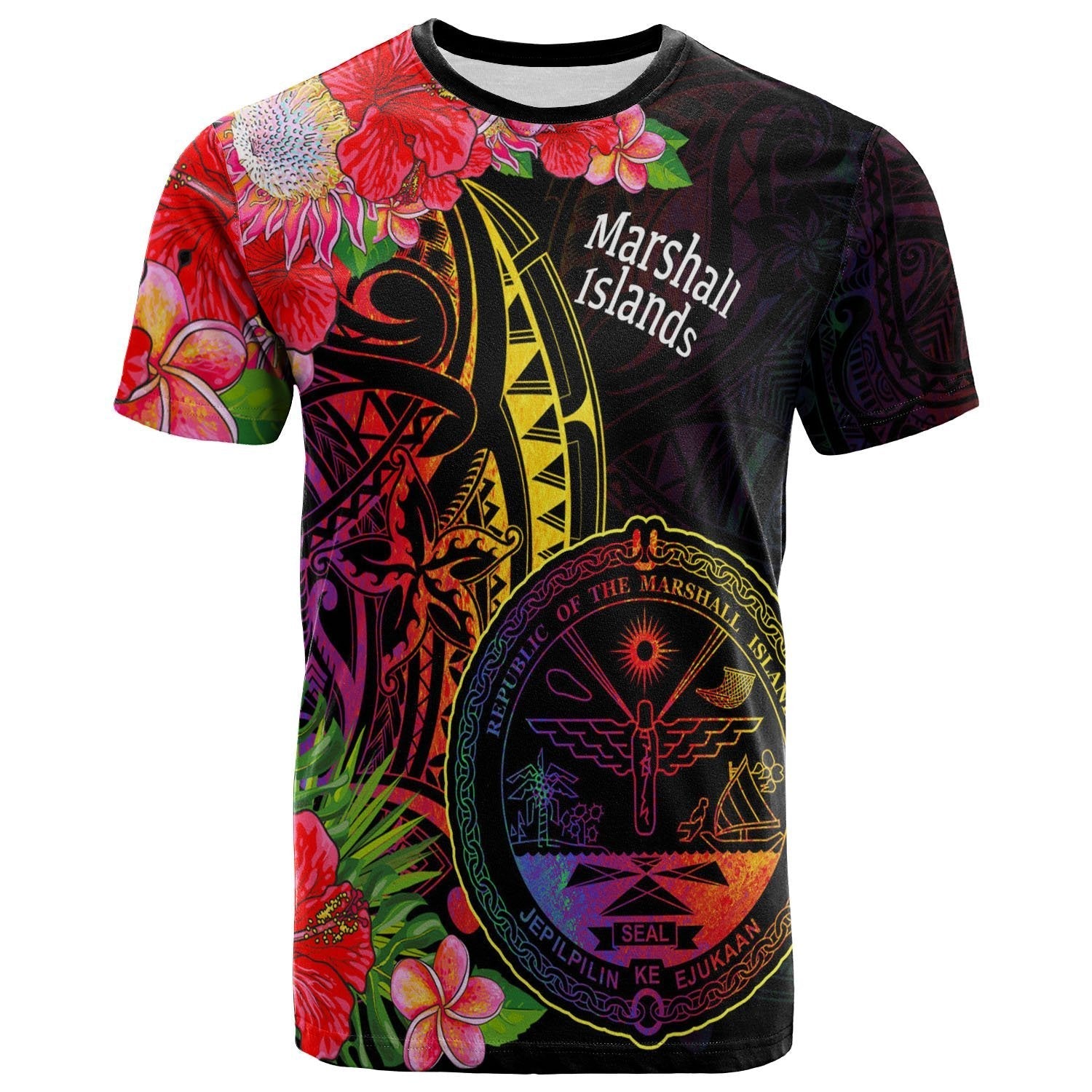 Marshall Islands T shirt - Tropical Hippie Style - Vibe Hoodie Shop