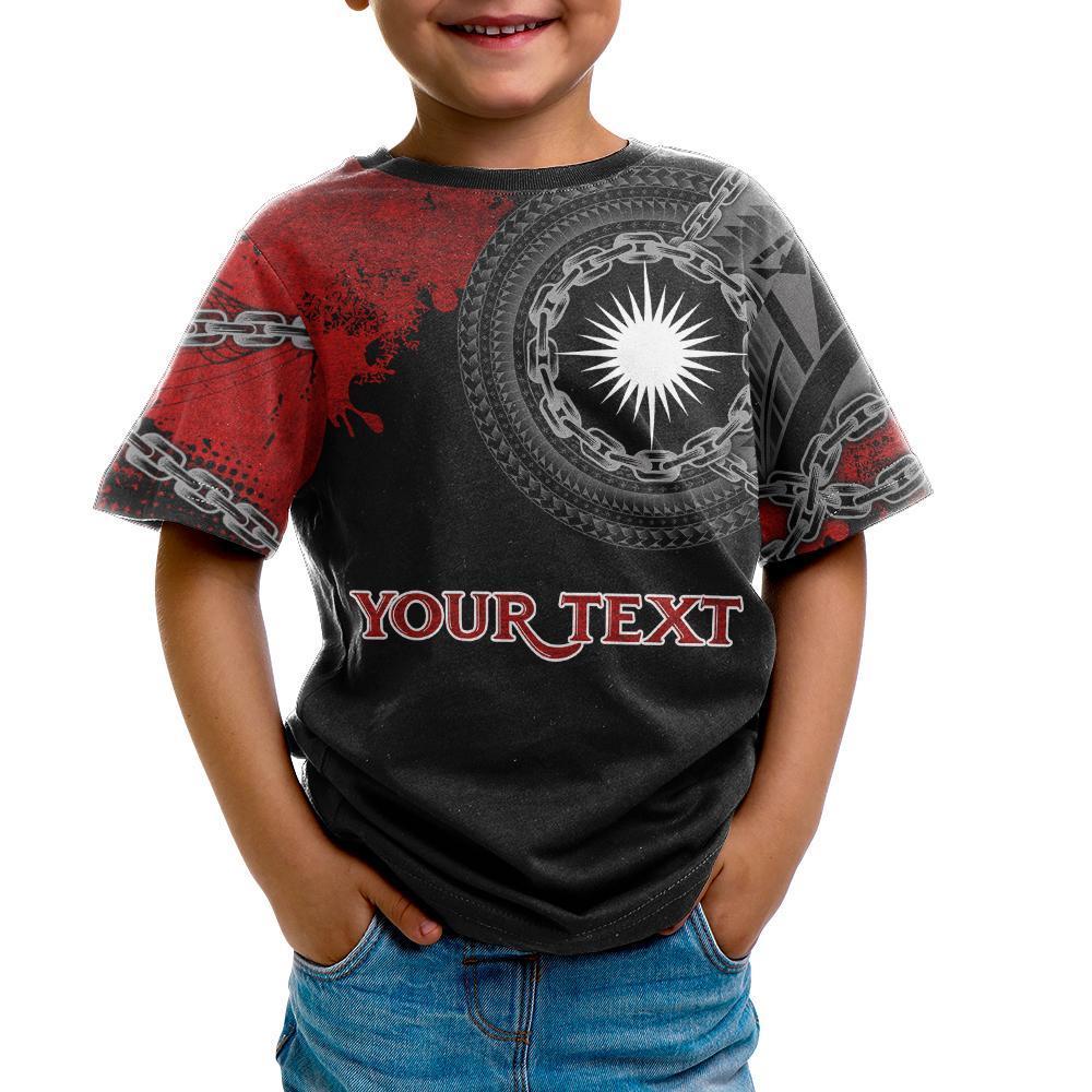 Marshall Islands Polynesian Personalised T shirt - Polynesian Chain Style - Vibe Hoodie Shop