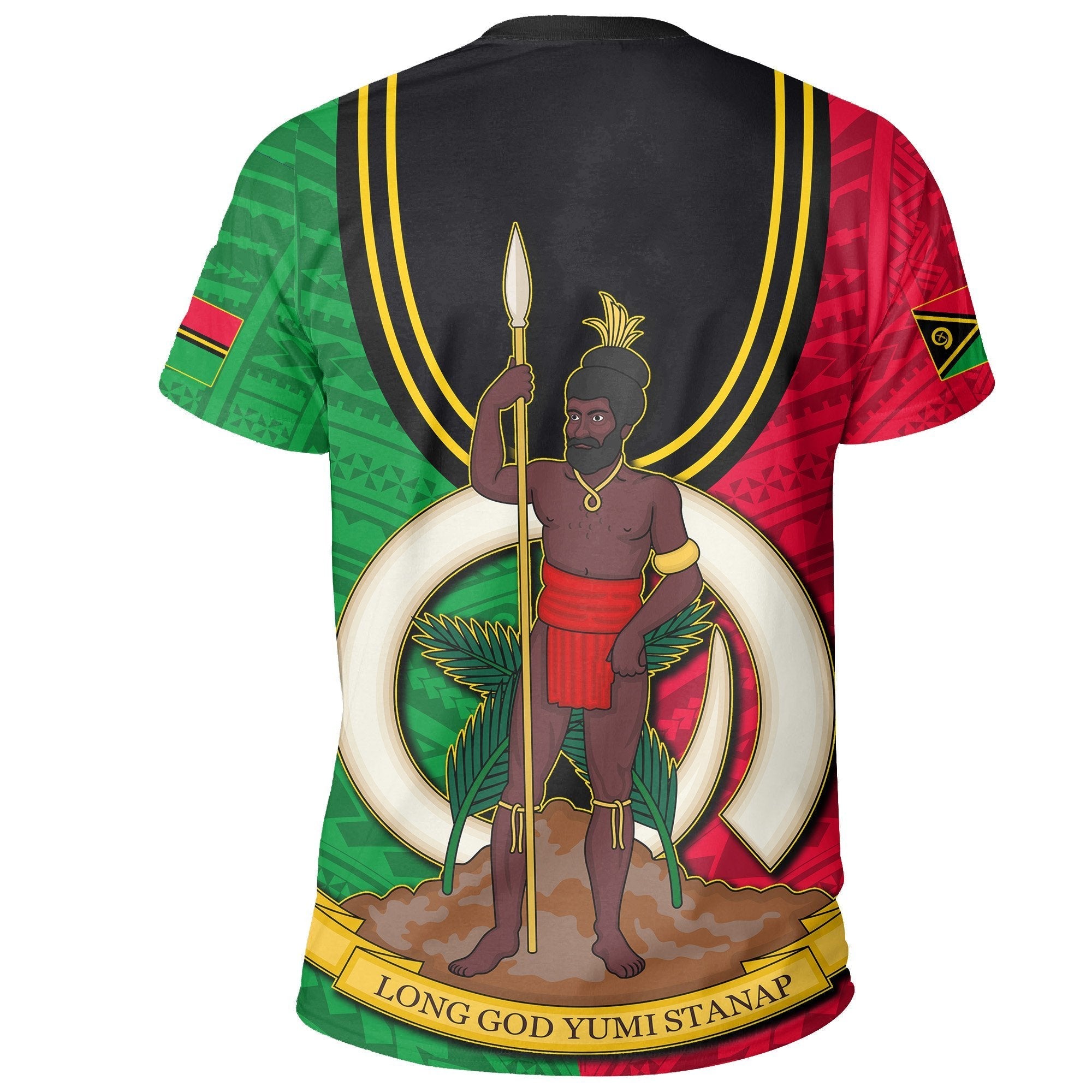 Vanuatu Polynesian Flag T shirt - Vibe Hoodie Shop