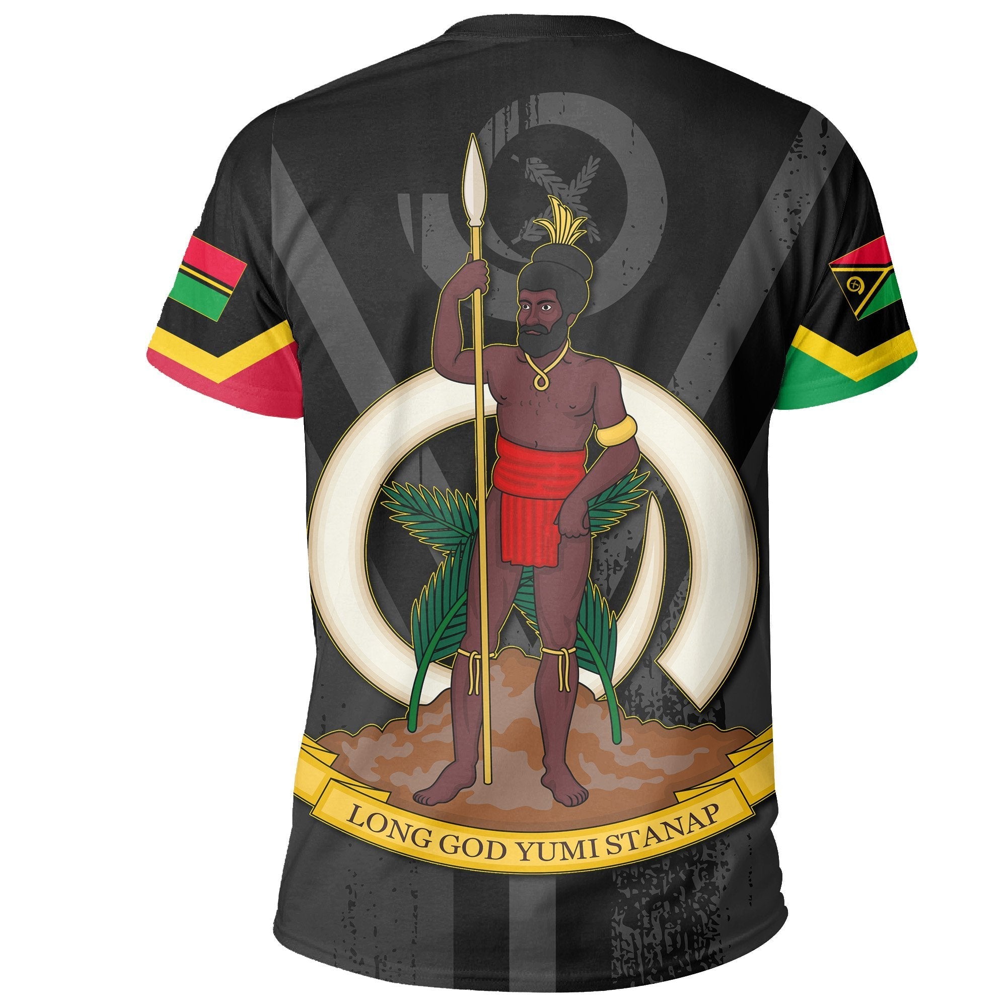 Vanuatu Flag Coat Of Arm T shirt - Vibe Hoodie Shop