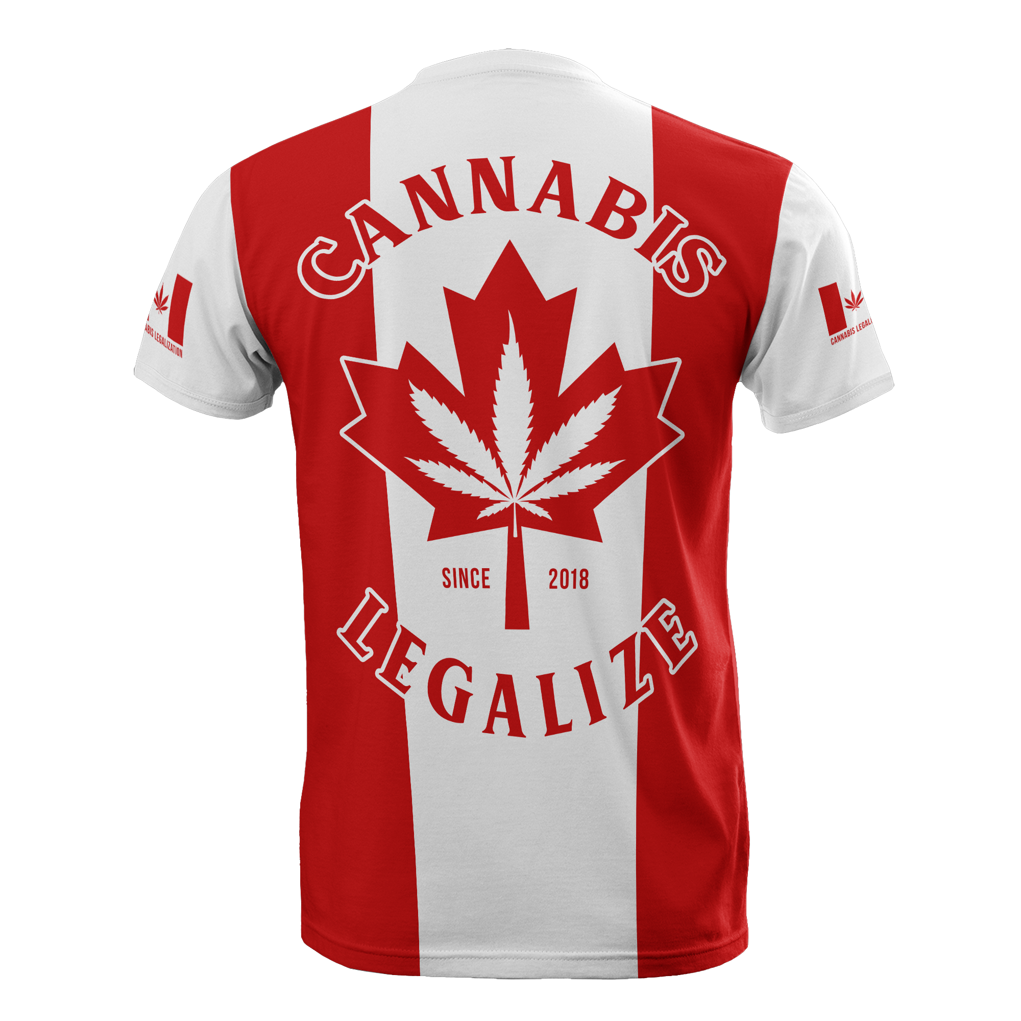 Canada T shirt - Cannabis - Vibe Hoodie Shop