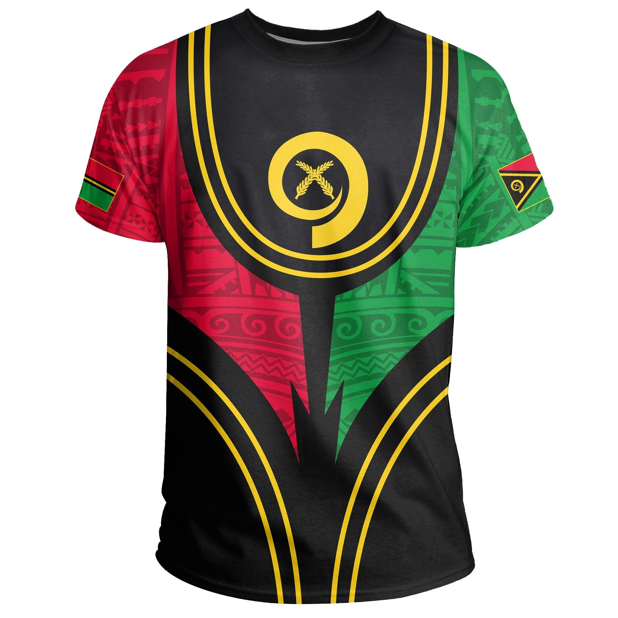 Vanuatu Polynesian Flag T shirt - Vibe Hoodie Shop