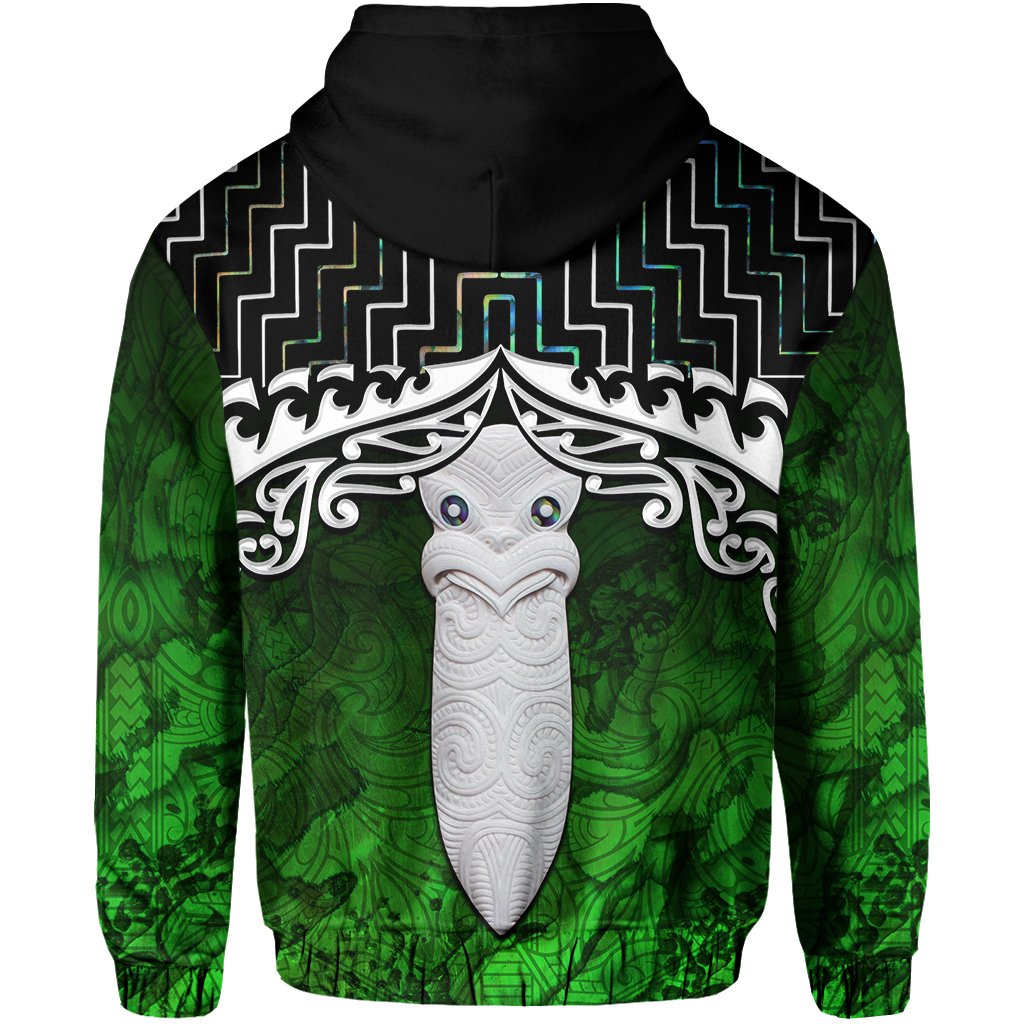 New Zealand Maori Zip Up Hoodie, Poutama Taiaha Mauri Zipper Hoodie - Vibe Hoodie Shop