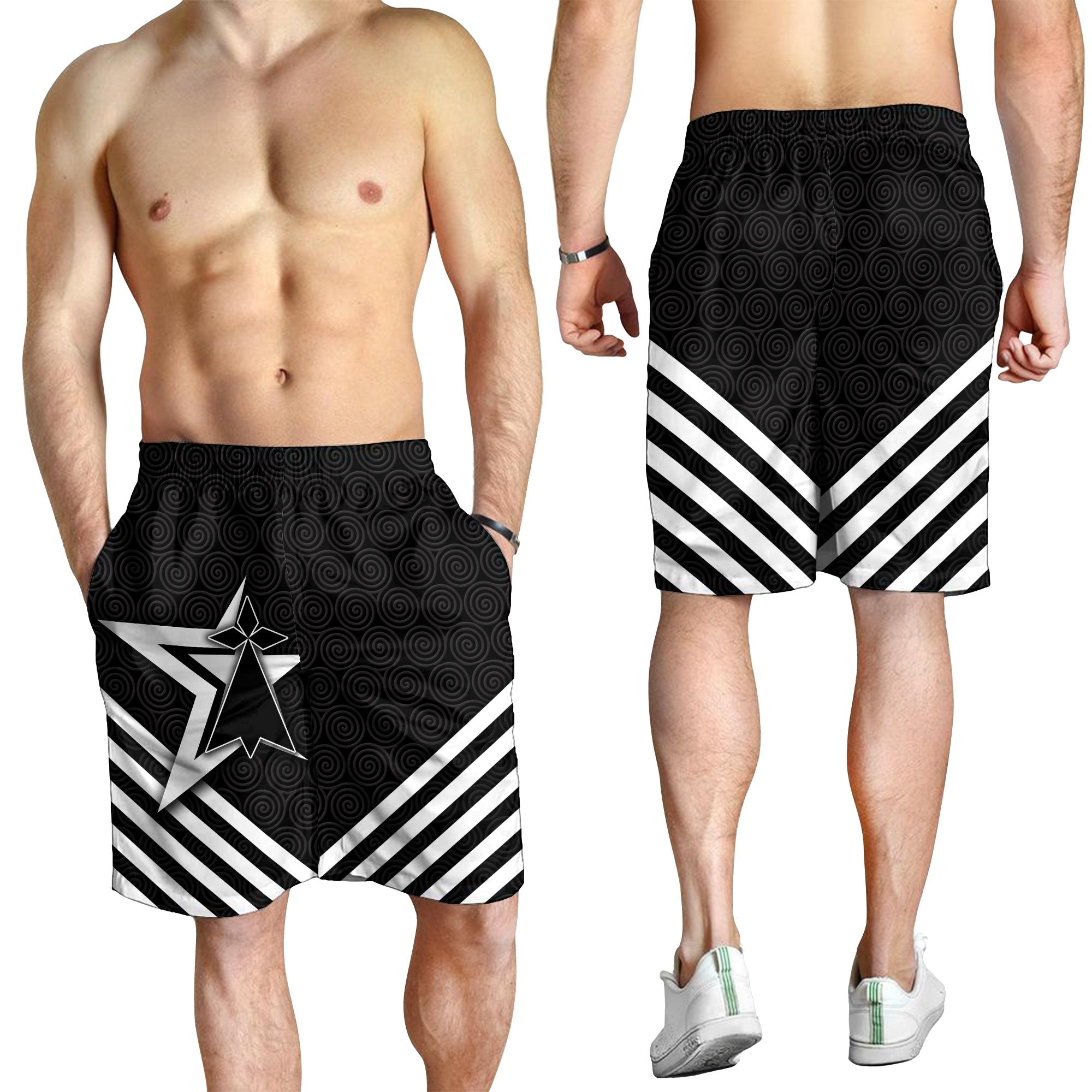 Brittany Celtic Men's Shorts - Brittany Star - Vibe Hoodie Shop