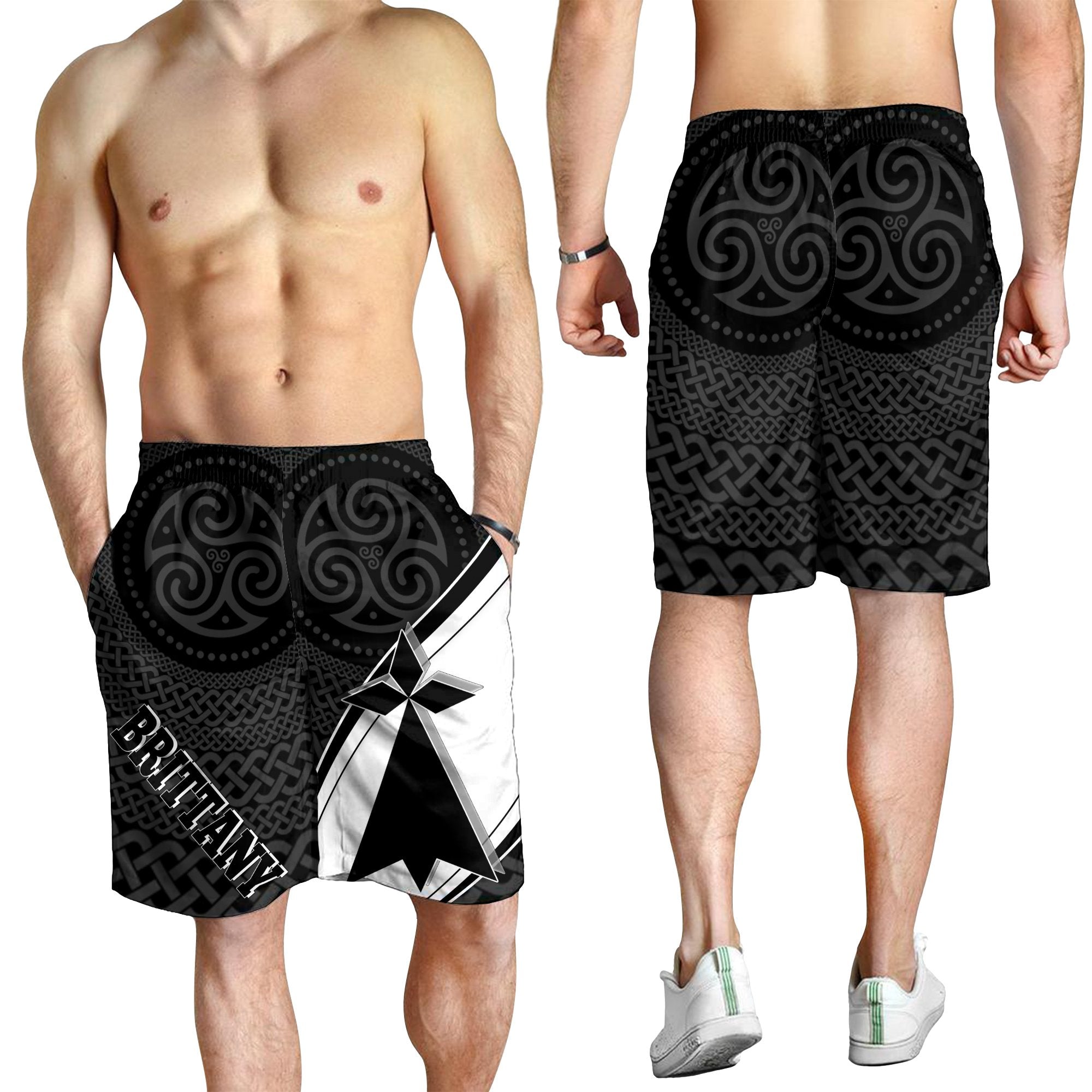 Brittany Celtic Men's Shorts - Proud To Be Breton - Vibe Hoodie Shop