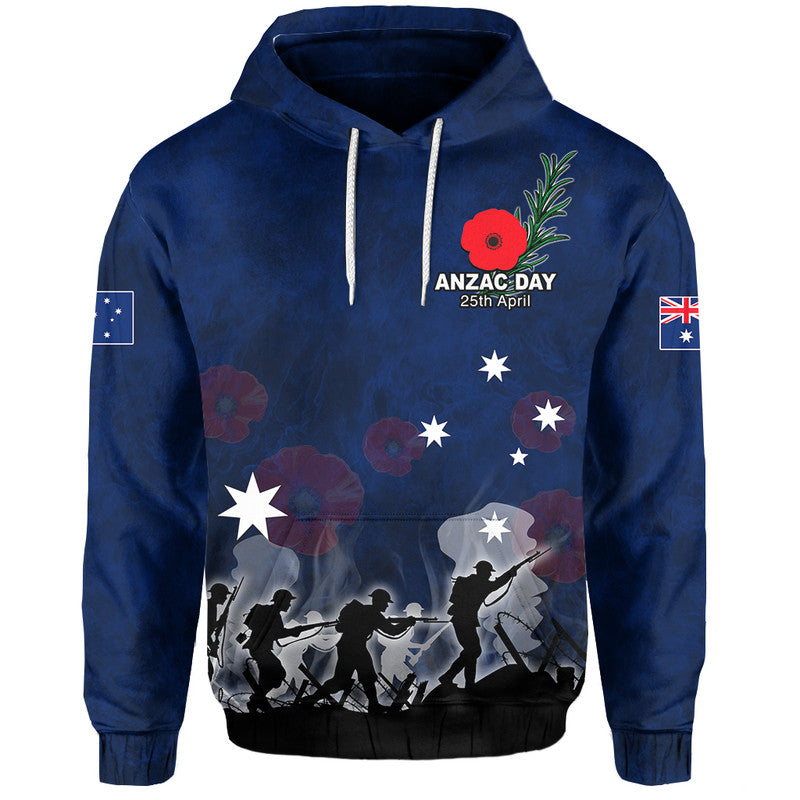 (Custom Personalised) Australia Anzac Day Hoodie Rosemary In Heart LT6 - Vibe Hoodie Shop