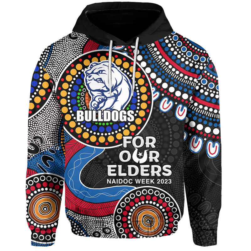 Bulldogs Rugby Hoodie NAIDOC 2023 Aboriginal LT6 - Vibe Hoodie Shop