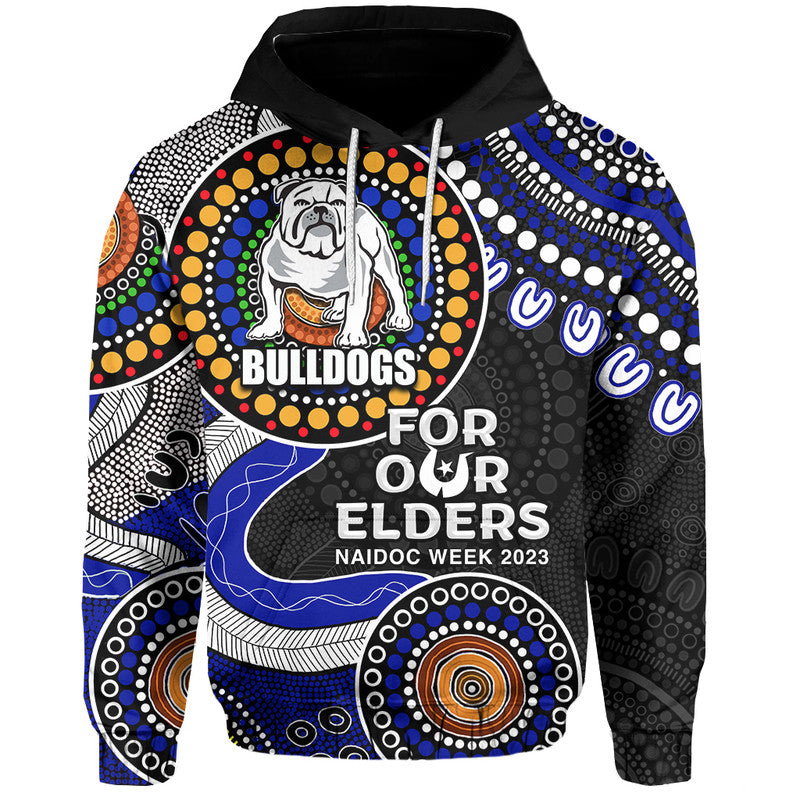 Bulldogs Rugby Hoodie NAIDOC 2023 Aboriginal LT6 - Vibe Hoodie Shop