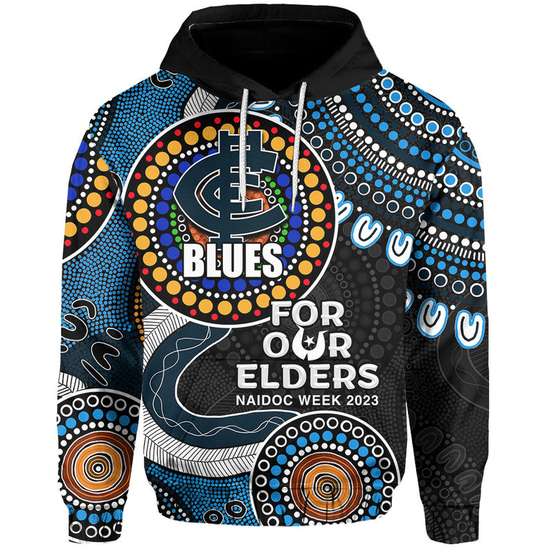 Blues Rugby Hoodie NAIDOC 2023 Aboriginal LT6 - Vibe Hoodie Shop