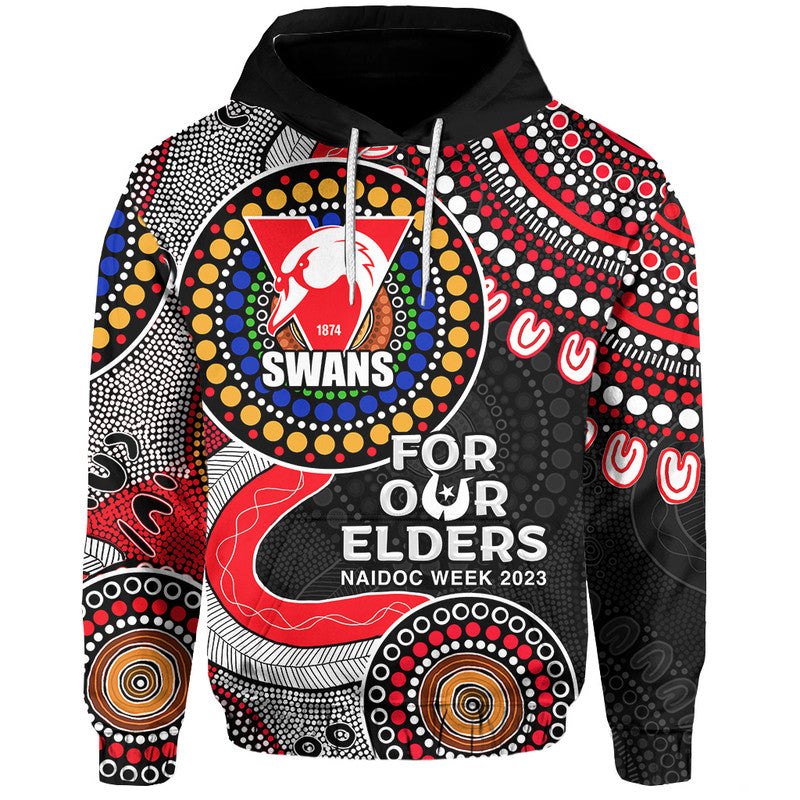 Swans Rugby Hoodie NAIDOC 2023 Aboriginal LT6 - Vibe Hoodie Shop