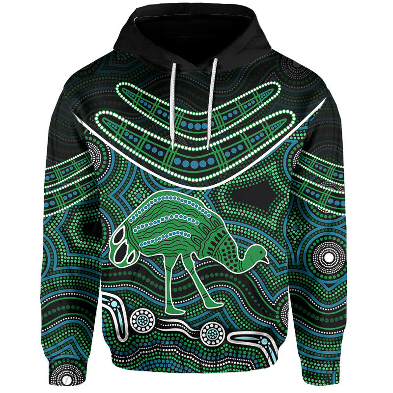 (Custom Personalised) Emu Aboriginal Boomerang Hoodie No.3 LT6 - Vibe Hoodie Shop