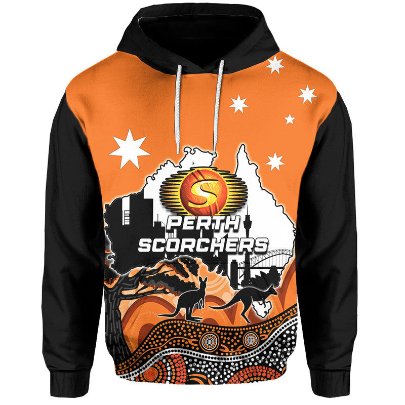 (Custom Personalised And Number) Happy Australia Day- Perth Scorchers Hoodie LT6 - Vibe Hoodie Shop