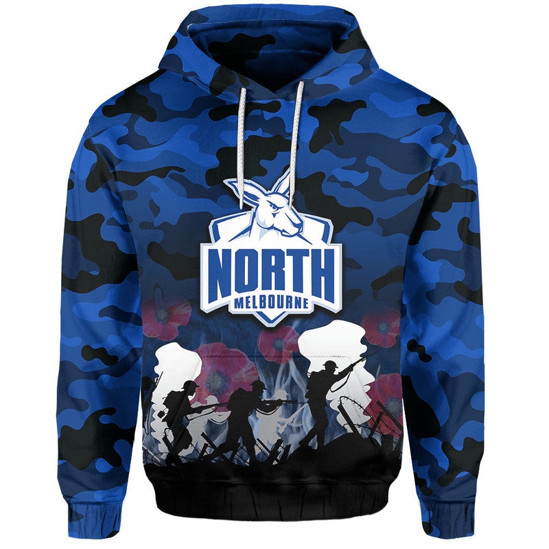 (Custom Personalised) AFL Anzac Day Hoodie North Army Style LT6 - Vibe Hoodie Shop