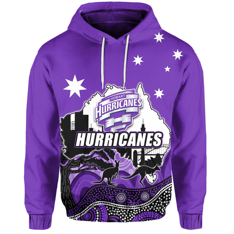 (Custom Personalised And Number) Happy Australia Day- Hobart Hurricanes Hoodie LT6 - Vibe Hoodie Shop