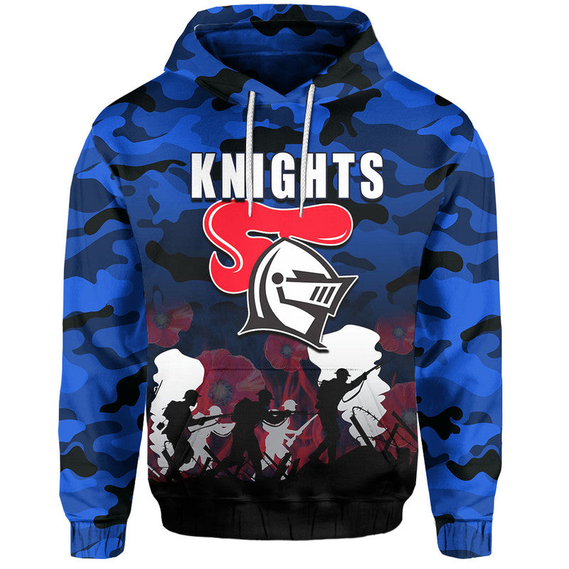 (Custom Personalised) NRL Anzac Day Hoodie Knights Army Style LT6 - Vibe Hoodie Shop
