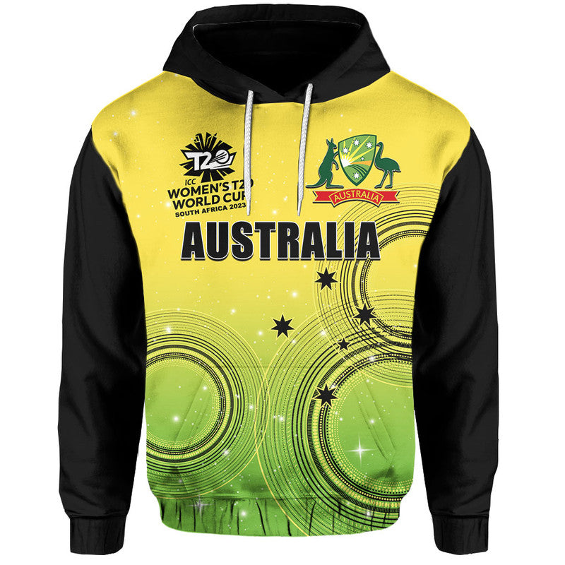 (Custom Personalised And Number) Australia Cricket Women's T20 World Cup Hoodie Replica 2020 LT6 - Vibe Hoodie Shop