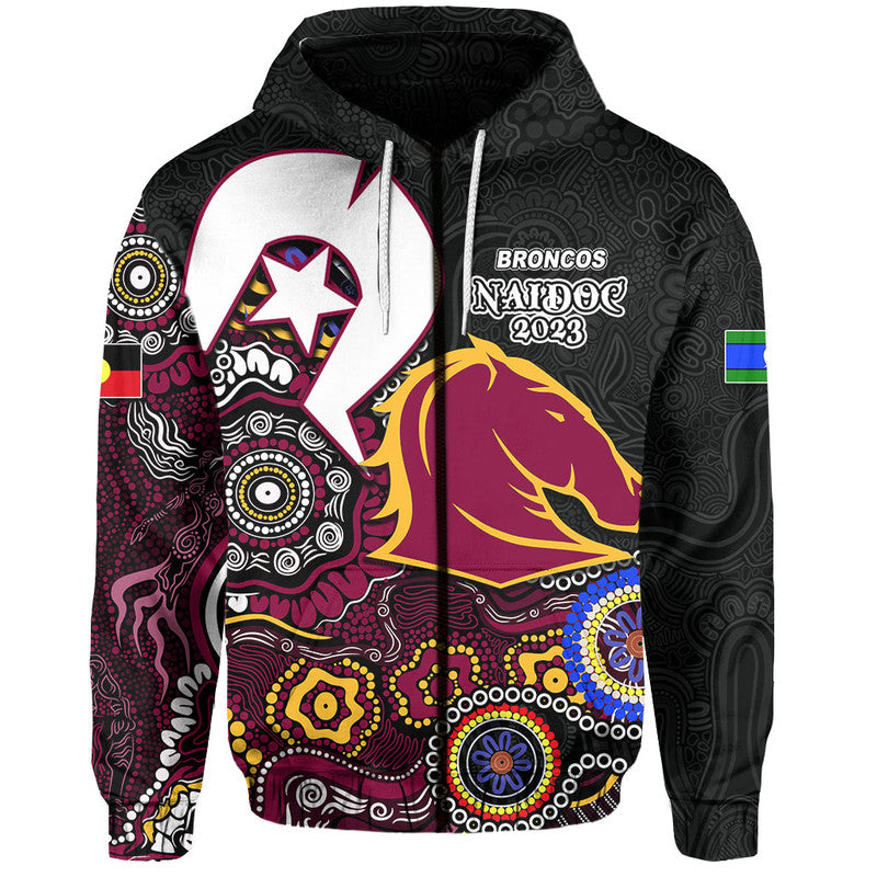 Broncos Rugby Hoodie NAIDOC 2023 Patterns LT6 - Vibe Hoodie Shop