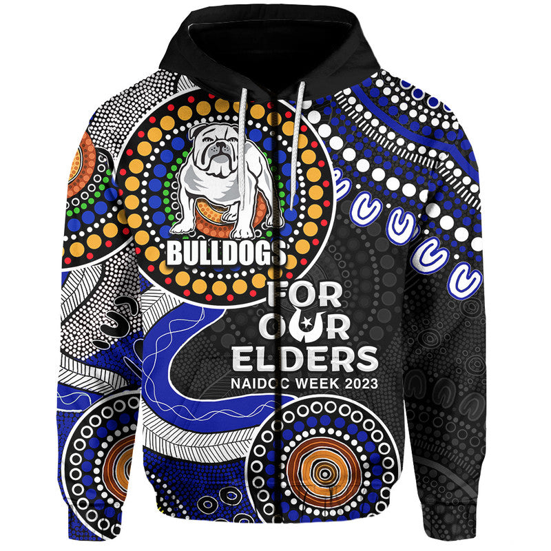 Bulldogs Rugby Hoodie NAIDOC 2023 Aboriginal LT6 - Vibe Hoodie Shop