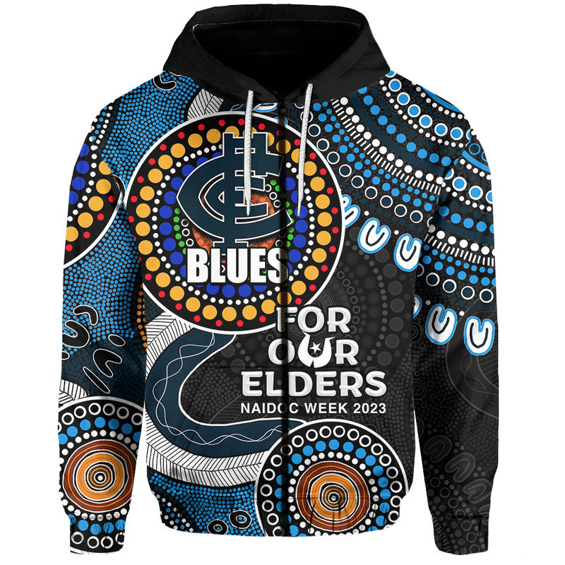 Blues Rugby Hoodie NAIDOC 2023 Aboriginal LT6 - Vibe Hoodie Shop