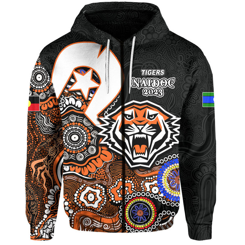 Tigers Rugby Hoodie NAIDOC 2023 Patterns LT6 - Vibe Hoodie Shop