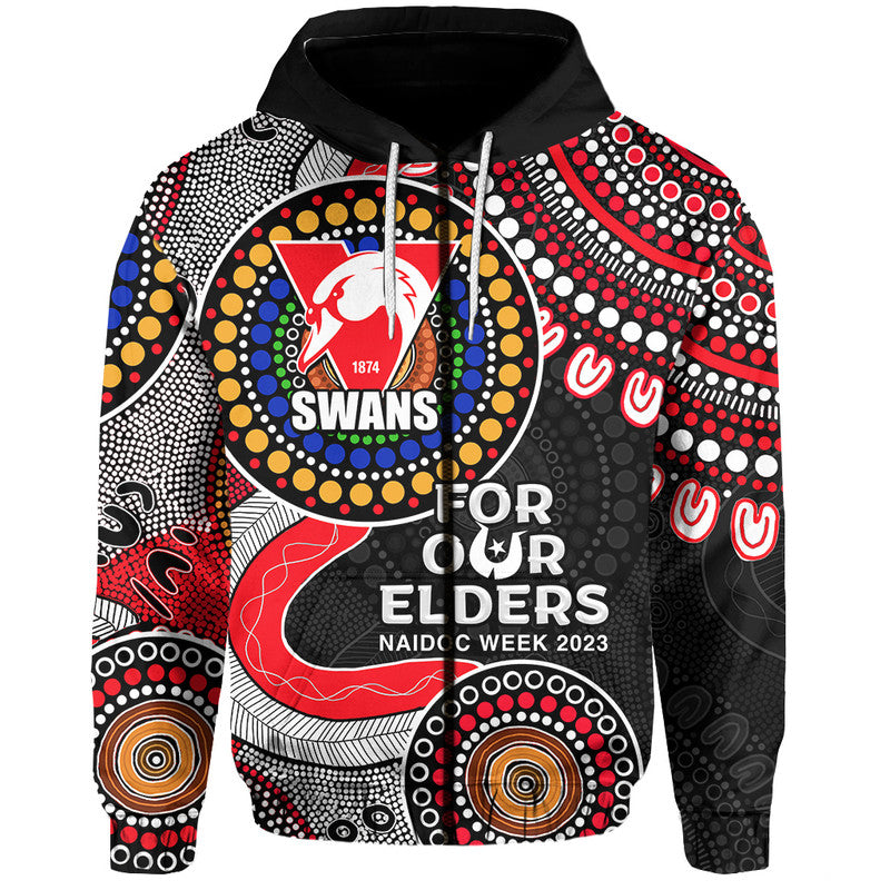 Swans Rugby Hoodie NAIDOC 2023 Aboriginal LT6 - Vibe Hoodie Shop
