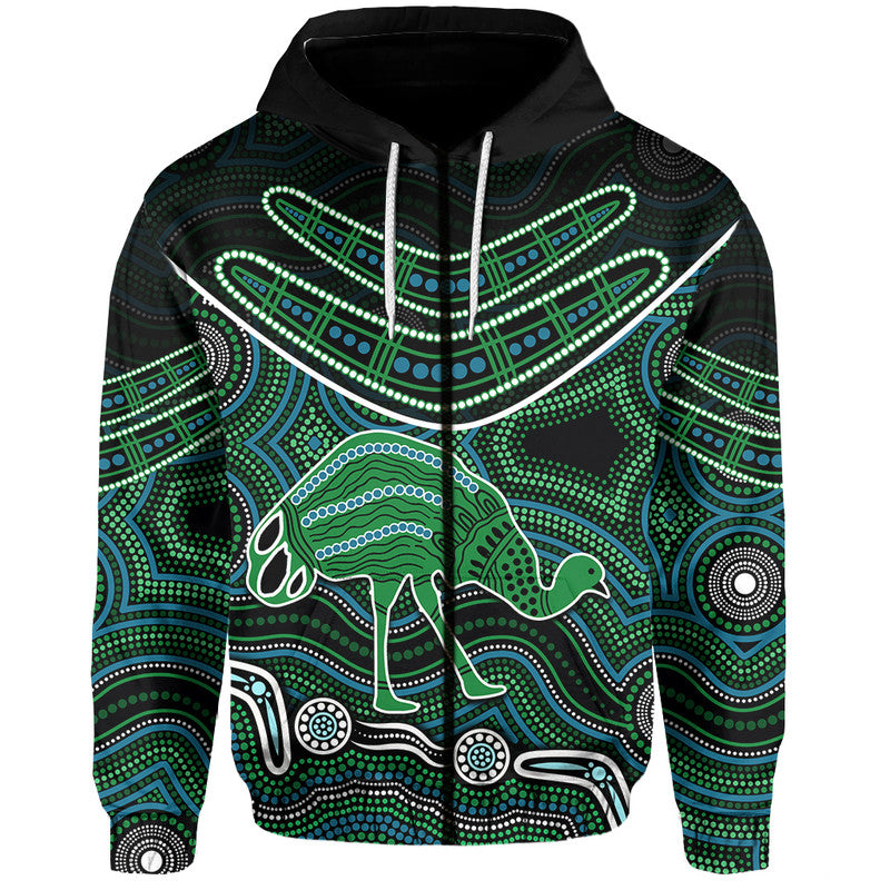 (Custom Personalised) Emu Aboriginal Boomerang Hoodie No.3 LT6 - Vibe Hoodie Shop