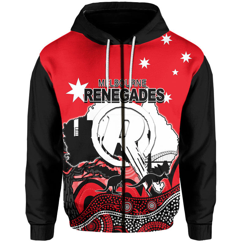 (Custom Personalised And Number) Happy Australia Day- Melbourne Renegades  Hoodie LT6 - Vibe Hoodie Shop