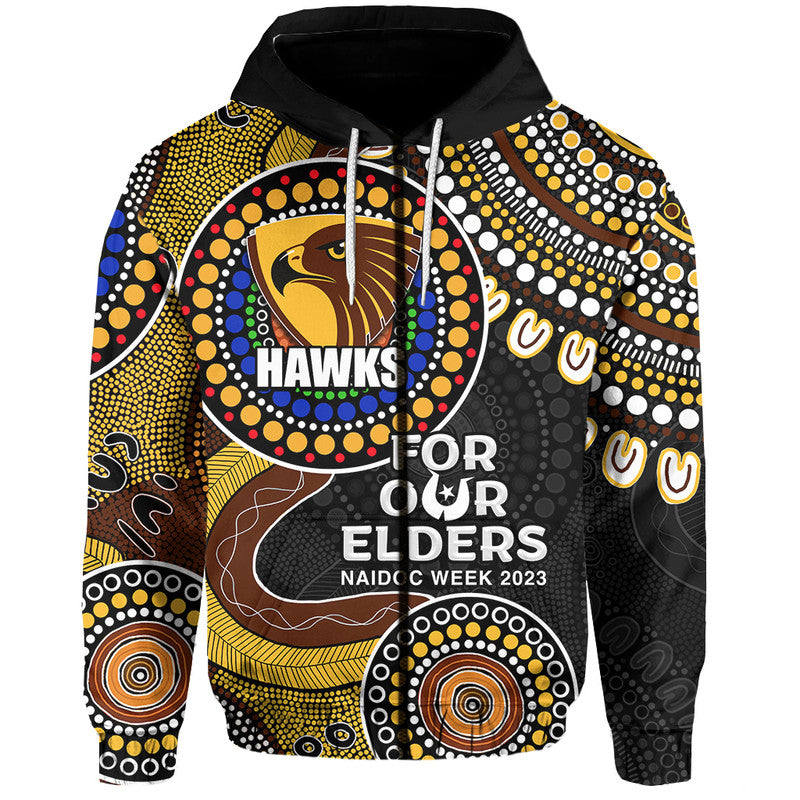 Hawks Rugby Hoodie NAIDOC 2023 Aboriginal LT6 - Vibe Hoodie Shop