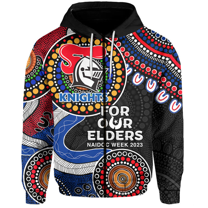 Knights Rugby Hoodie NAIDOC 2023 Aboriginal LT6 - Vibe Hoodie Shop