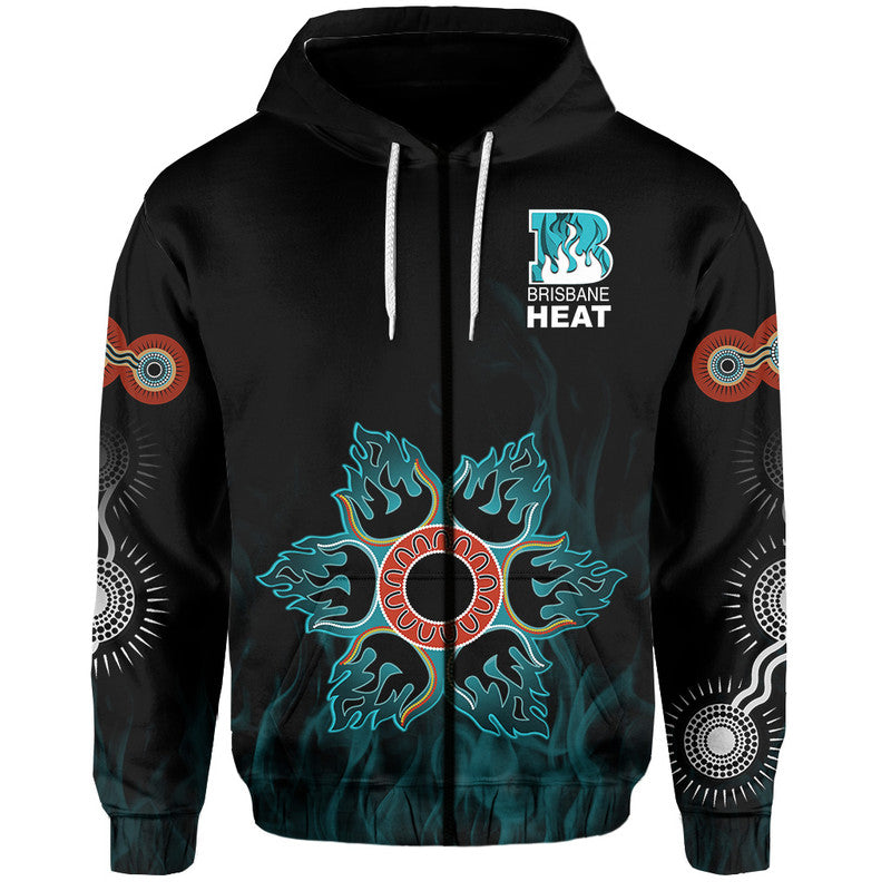 (Custom Personalised And Number) Brisbane Heat Hoodie Twenty20 Cricket Replica Jersey LT6 - Vibe Hoodie Shop