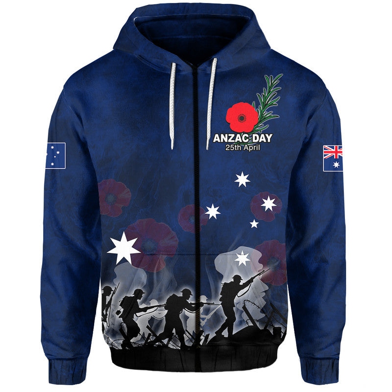 (Custom Personalised) Australia Anzac Day Hoodie Rosemary In Heart LT6 - Vibe Hoodie Shop