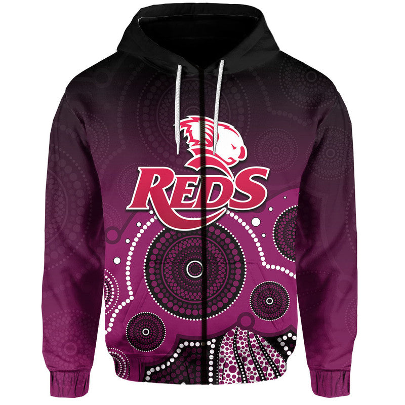 (Custom Personalised And Number) Super Rugby Queensland Reds Hoodie LT6 - Vibe Hoodie Shop
