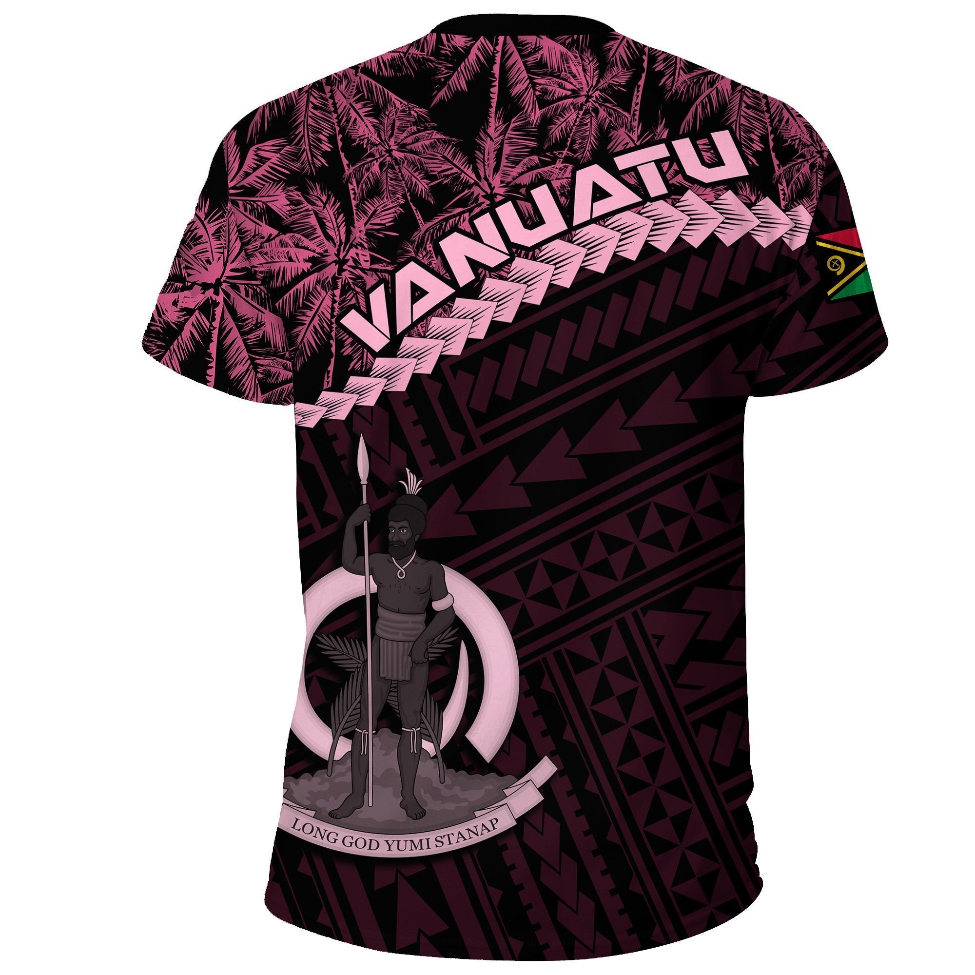 Vanuatu T shirt Pink Coconut - Vibe Hoodie Shop