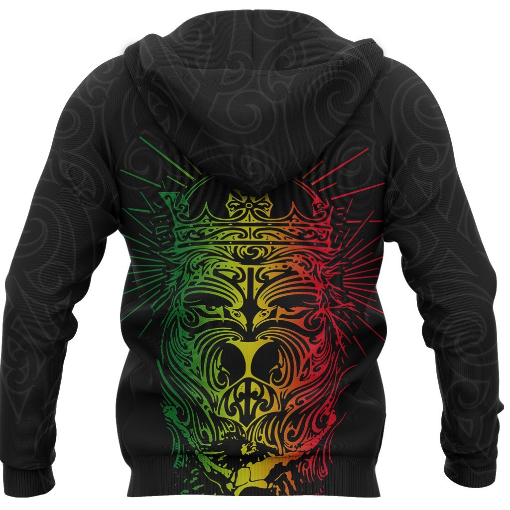 New Zealand Hoodie Lion Maori Reggae - Vibe Hoodie Shop