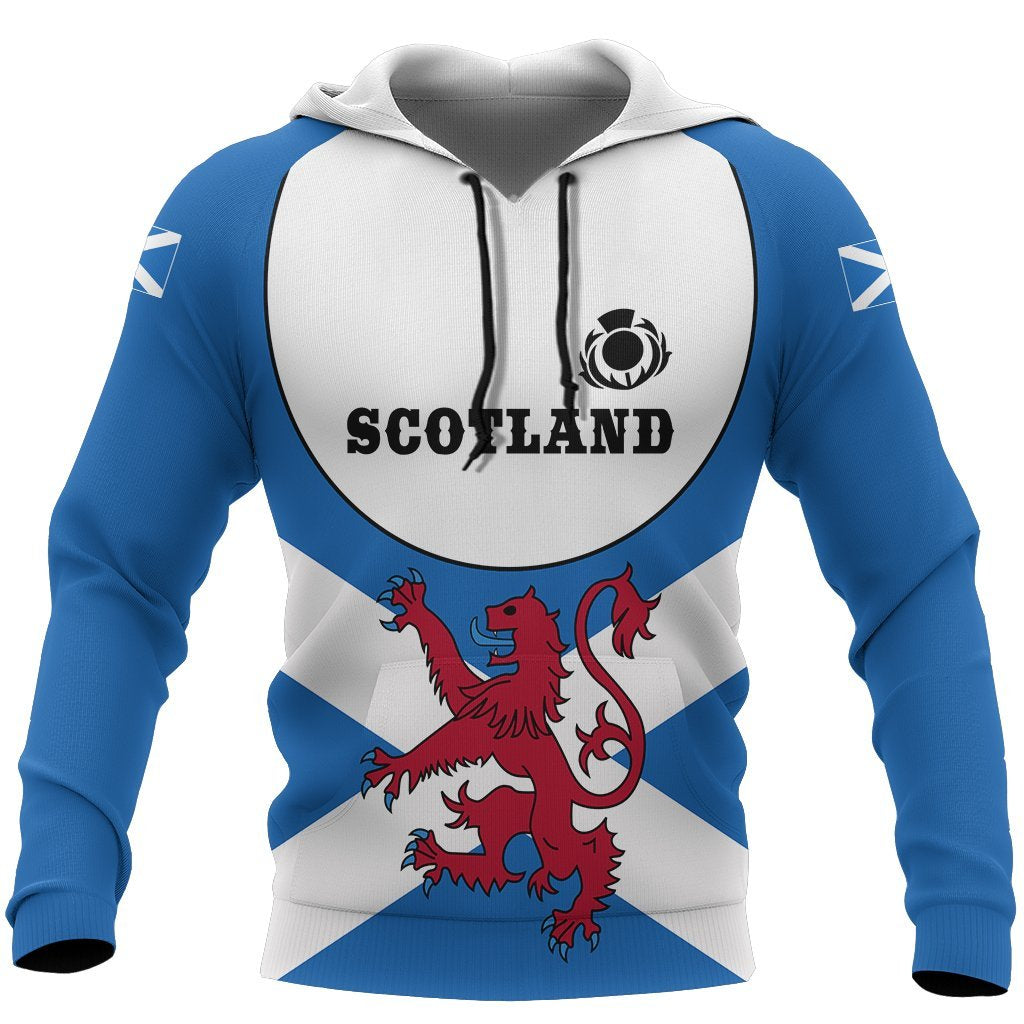 Scotland Hoodie Lion Thistle - Football Style - Vibe Hoodie Shop