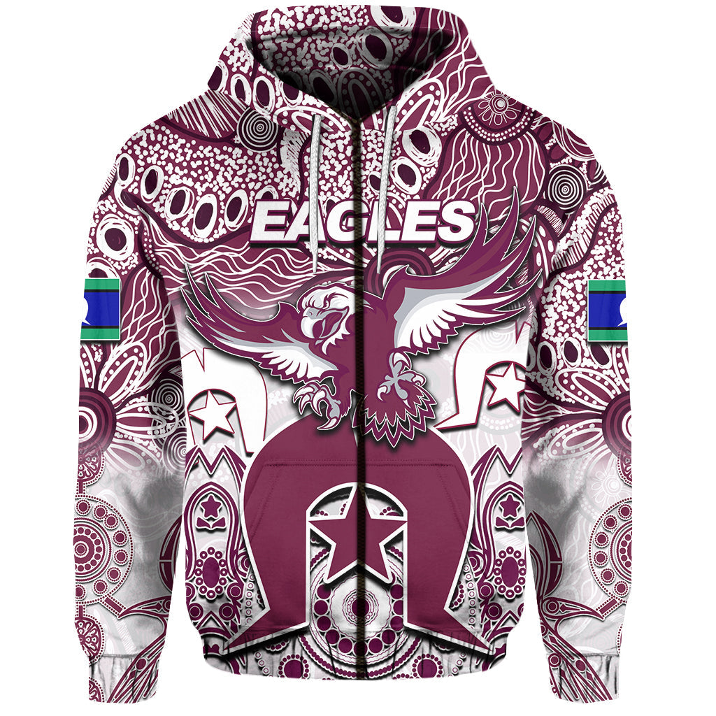 (Custom Personalised) Sea Eagles Torres Strait Islanders Mix Aboriginal Hoodie LT6 - Vibe Hoodie Shop