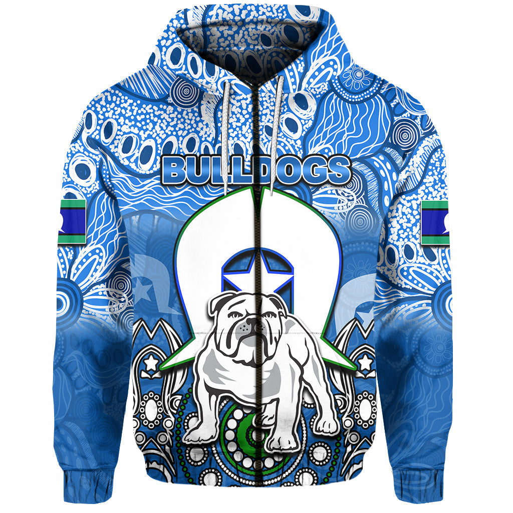 (Custom Personalised) Bulldogs Torres Strait Islanders Mix Aboriginal Hoodie LT6 - Vibe Hoodie Shop