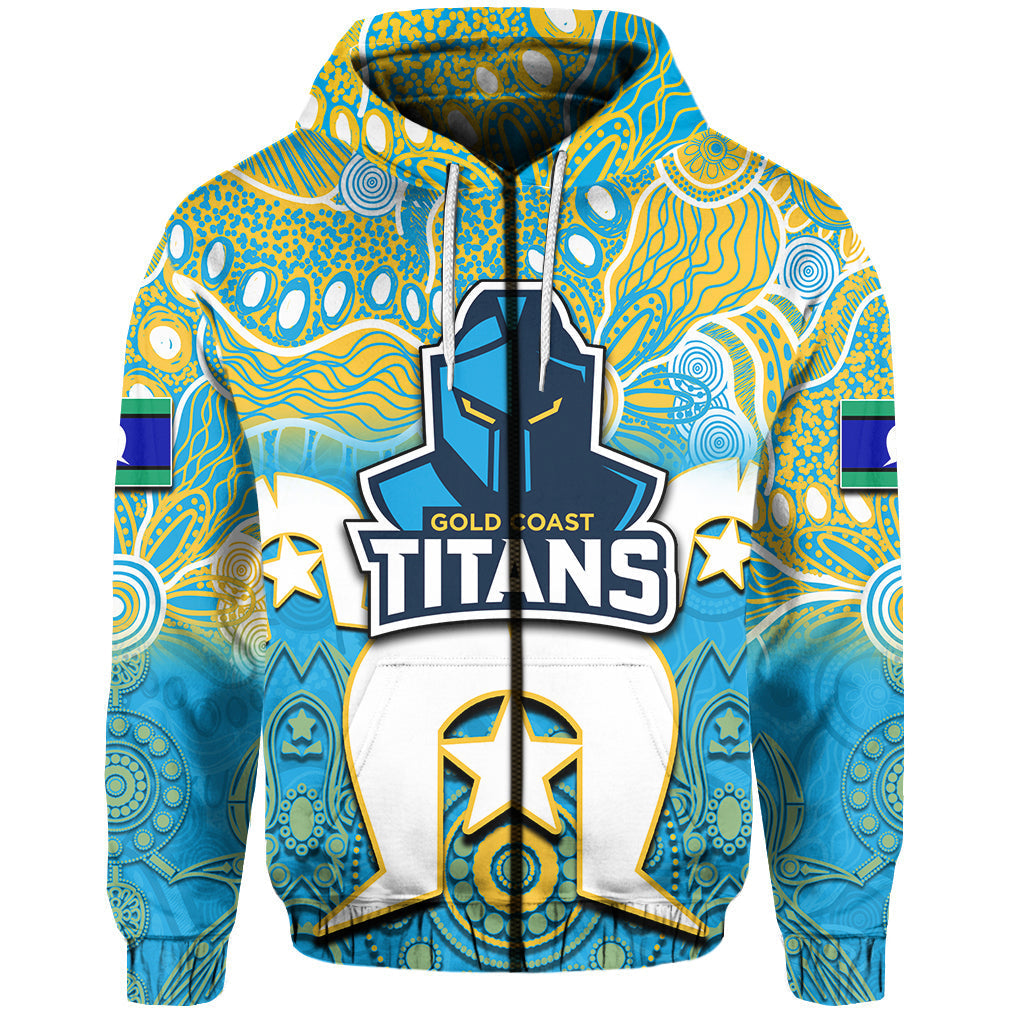 (Custom Personalised) Titans Torres Strait Islanders Mix Aboriginal Hoodie LT6 - Vibe Hoodie Shop